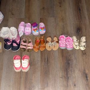 NEW! 9 Pairs of Toddler Girl Shoes
